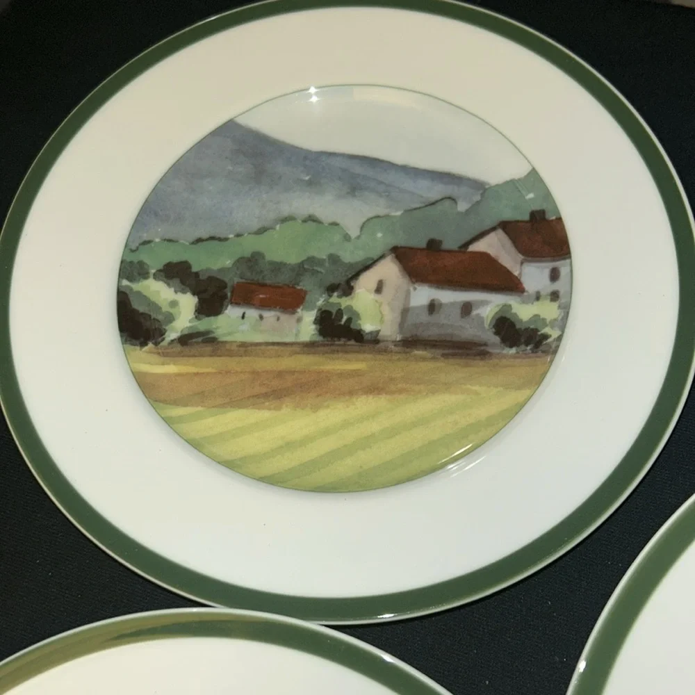 Williams Sonoma Scenic Landscape Plate Set - Sonoma County Landscapes